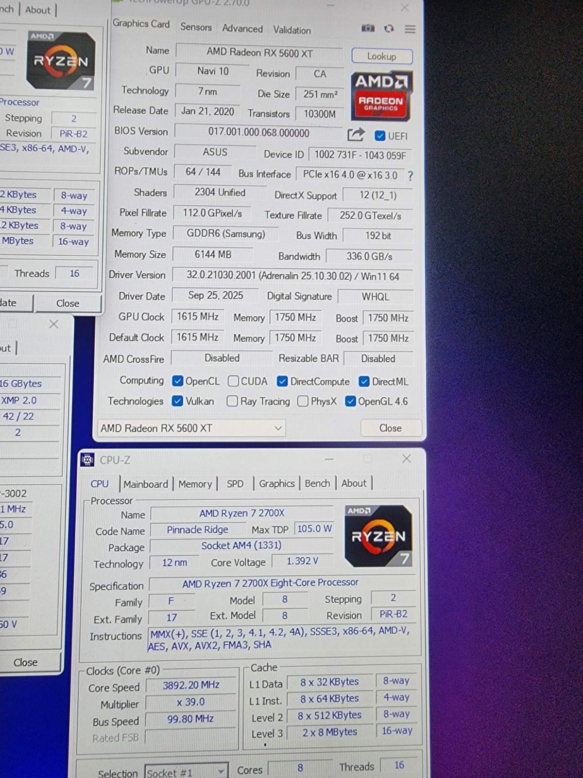 Se prodava pc: ryzen 2700x,5600xt 6gb gpu, 16gb ram ddr4, 500gb ssd, 750w psu.