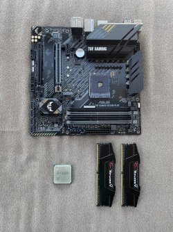 Комбо: ASUS TUF Gaming PLUS B550M + Ryzen 5600 + Wraith Stealth Cooler