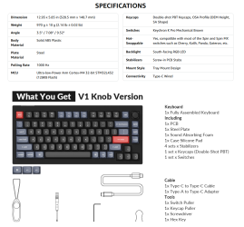 Keychron V1 75% K Pro Brown Switches