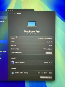 PRODAVAM M1 MACBOOK PRO TOUCHBAR